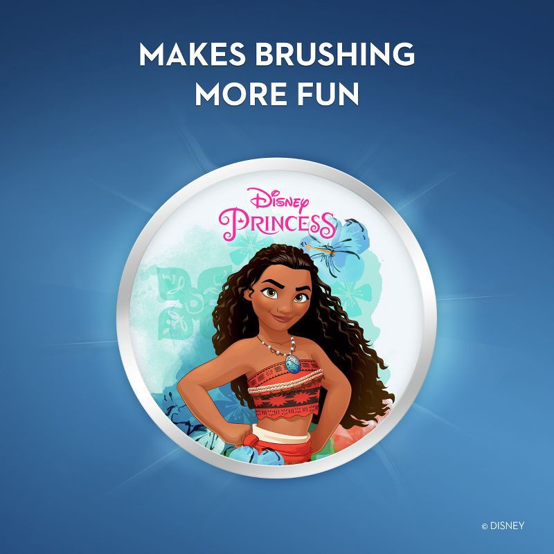 slide 4 of 9, Oral-B Kid's Battery Toothbrush featuring Disney Princess, Soft Bristles, for Kids 3+, 1 ct