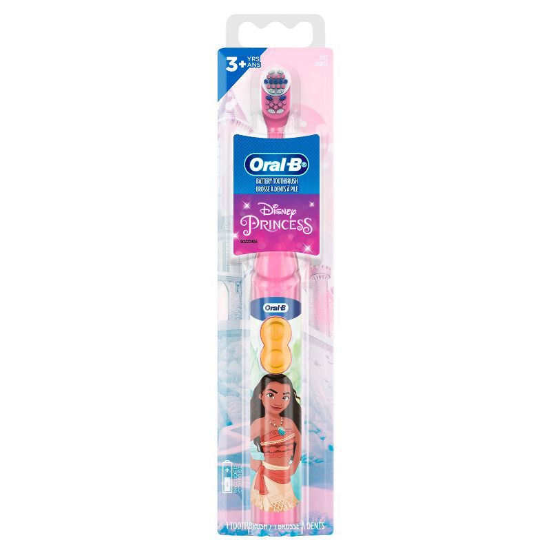 slide 1 of 9, Oral-B Kid's Battery Toothbrush featuring Disney Princess, Soft Bristles, for Kids 3+, 1 ct