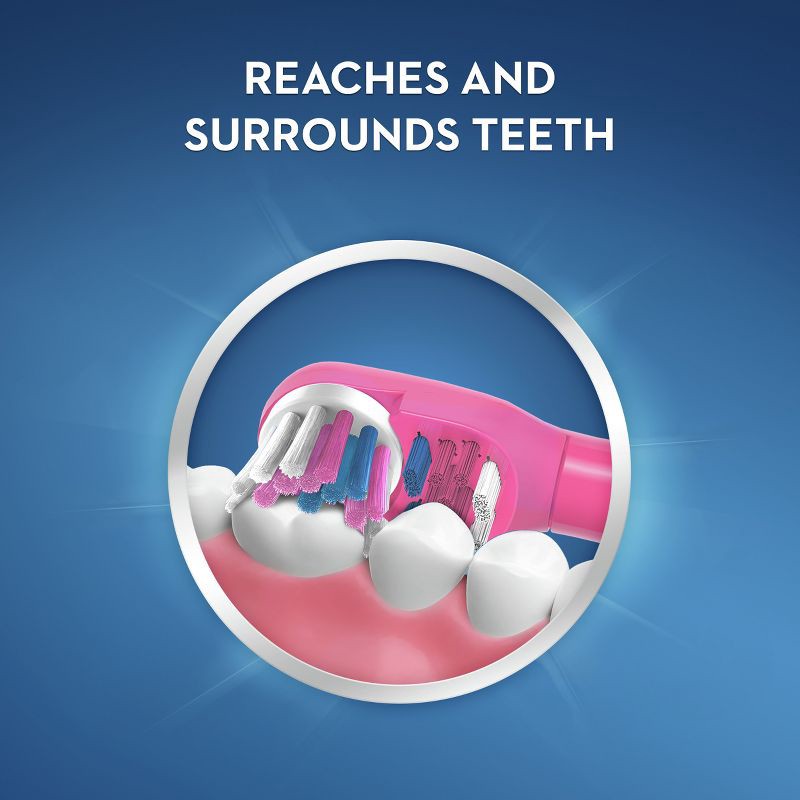 slide 8 of 9, Oral-B Kid's Battery Toothbrush featuring Disney Princess, Soft Bristles, for Kids 3+, 1 ct