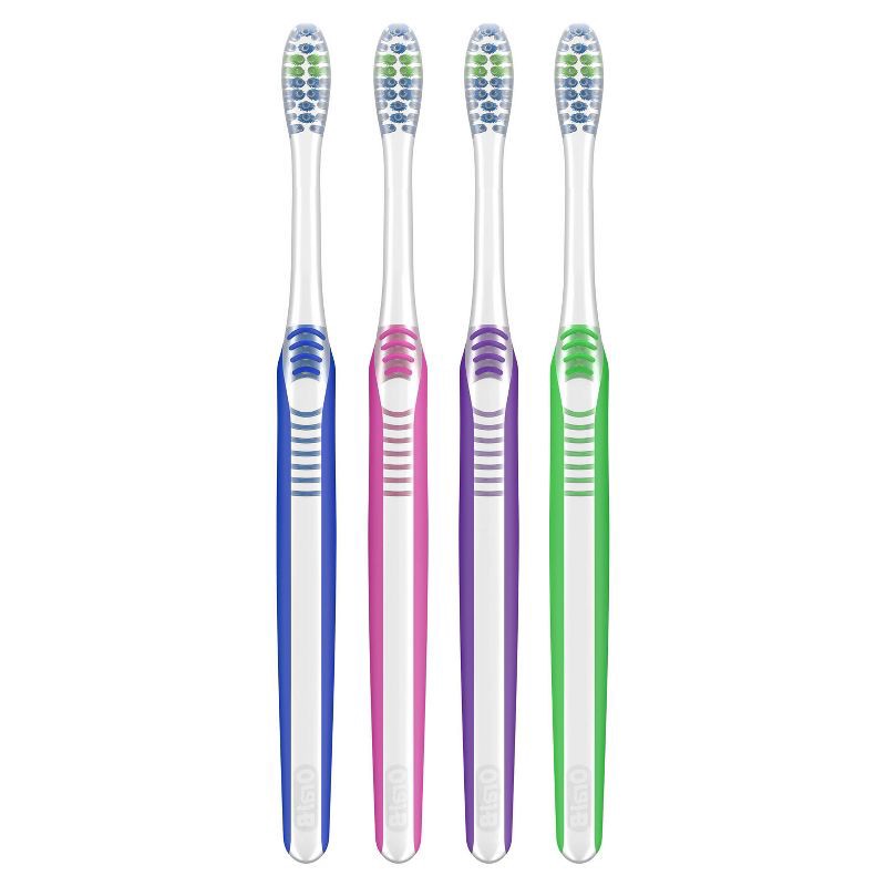 slide 5 of 9, Oral-B Indicator Contour Clean Toothbrush - Soft - 4ct, 4 ct