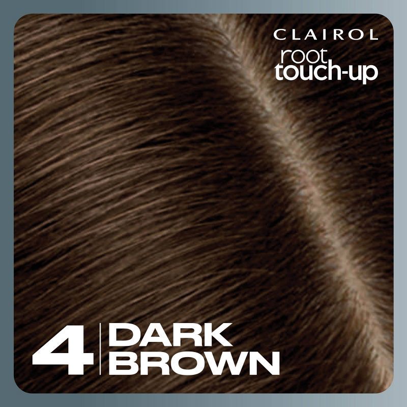 slide 3 of 9, Clairol Root Touch-Up Permanent Hair Color - 4 Dark Brown - 1 kit, 1 ct