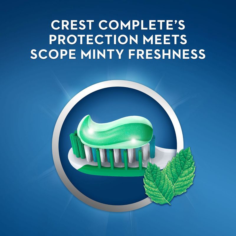 slide 2 of 10, Crest + Scope Complete Whitening Toothpaste - Minty Fresh - 5.4 oz, 5.4 oz