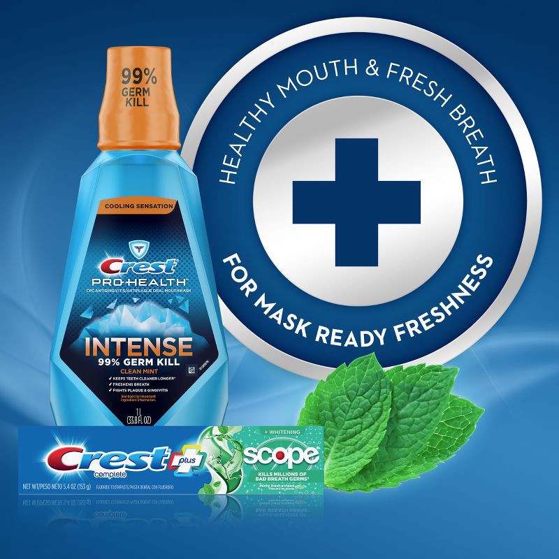 slide 5 of 10, Crest + Scope Complete Whitening Toothpaste - Minty Fresh - 5.4 oz, 5.4 oz