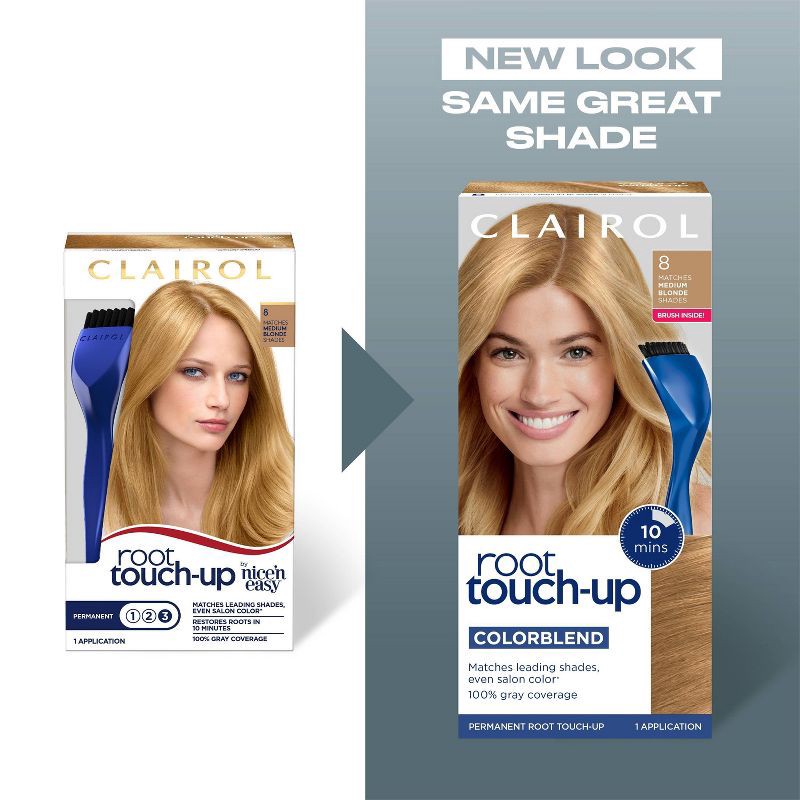 slide 8 of 9, Clairol Root Touch-Up Permanent Hair Color - 7 Dark Blonde Hair Dye Kit, 1 ct