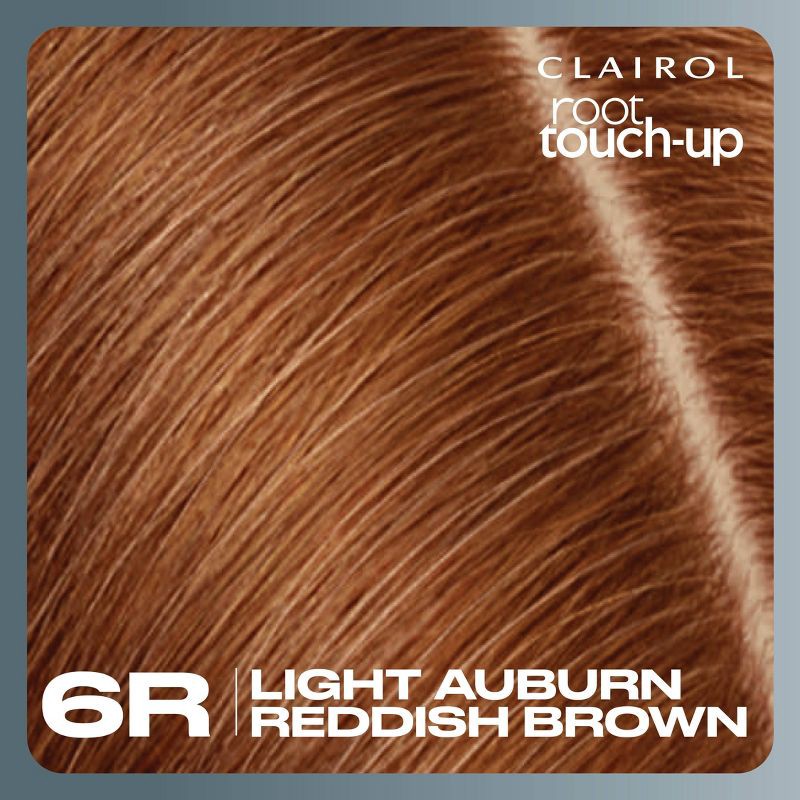 slide 3 of 9, Nice'n Easy Clairol Root Touch-Up Permanent Hair Color - 6R Light Auburn Reddish Brown Hair Dye Kit, 1 ct