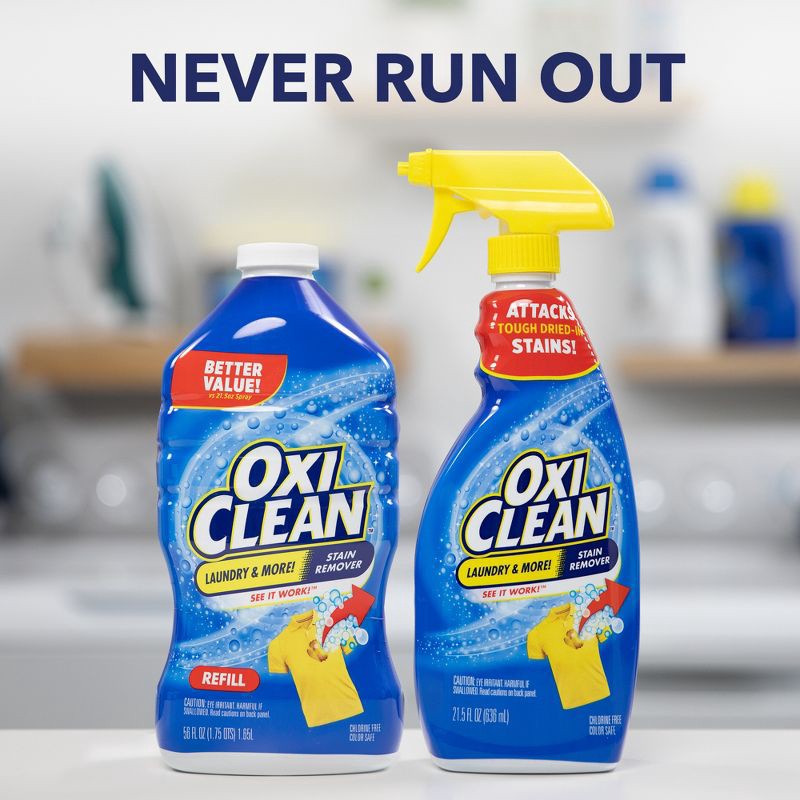 slide 3 of 11, OxiClean Laundry Stain Remover Spray Refill - 56oz, 56 oz
