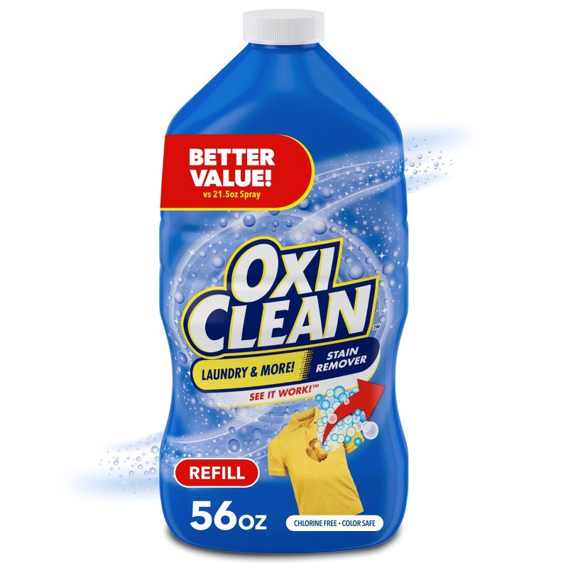 slide 1 of 11, OxiClean Laundry Stain Remover Spray Refill - 56oz, 56 oz