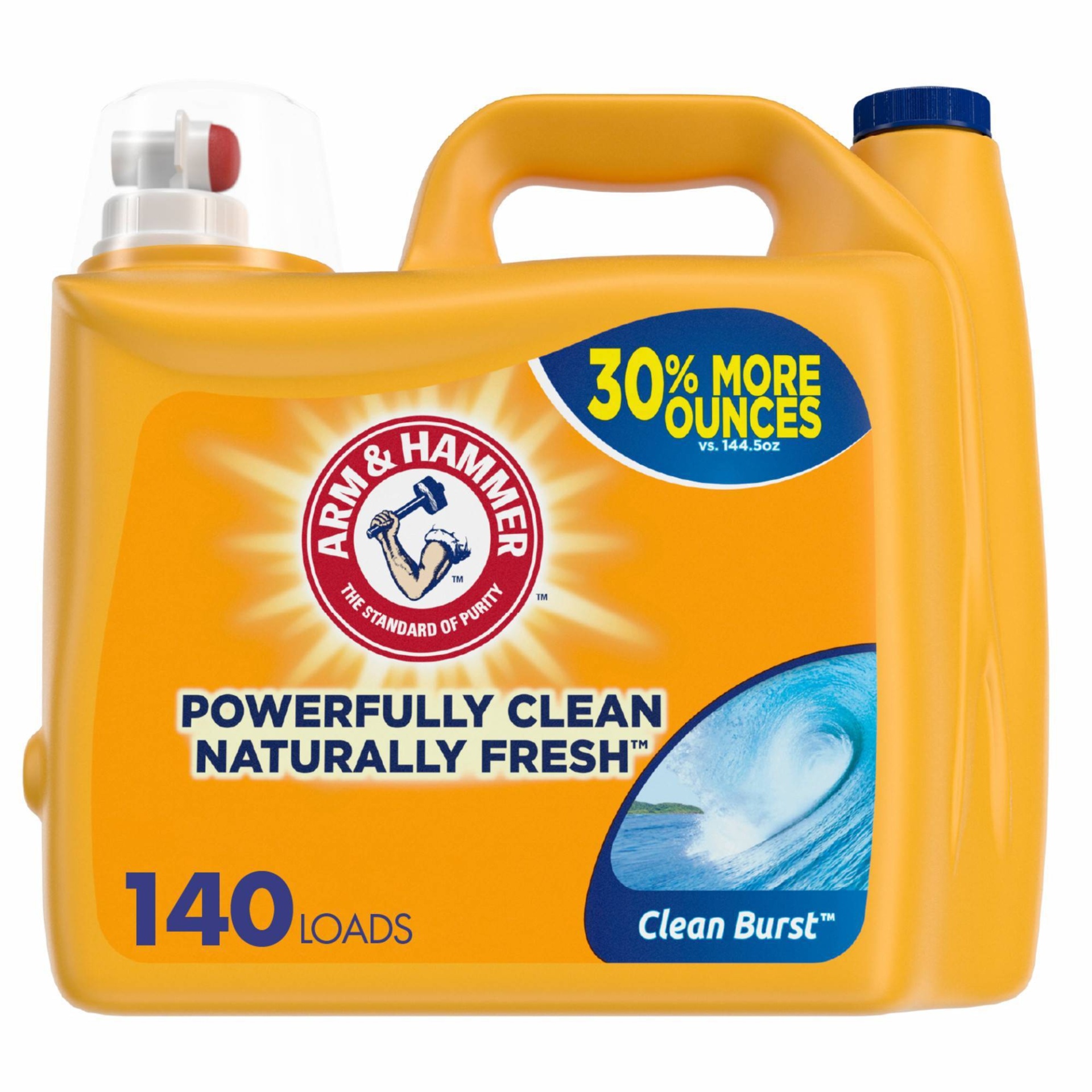 slide 1 of 6, Arm & Hammer Arm Hammer Clean Burst Liquid Laundry Detergent - 189 fl oz, 189 fl oz