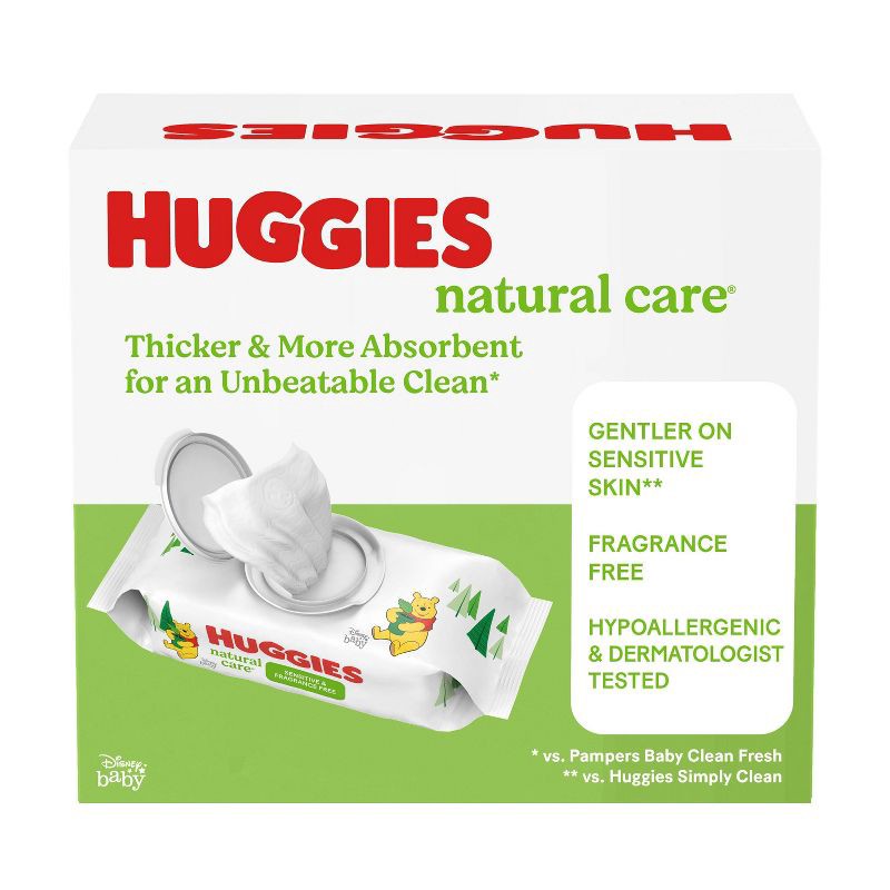 slide 12 of 14, Huggies Natural Care Sensitive Unscented Baby Wipes - 168ct, 168 ct