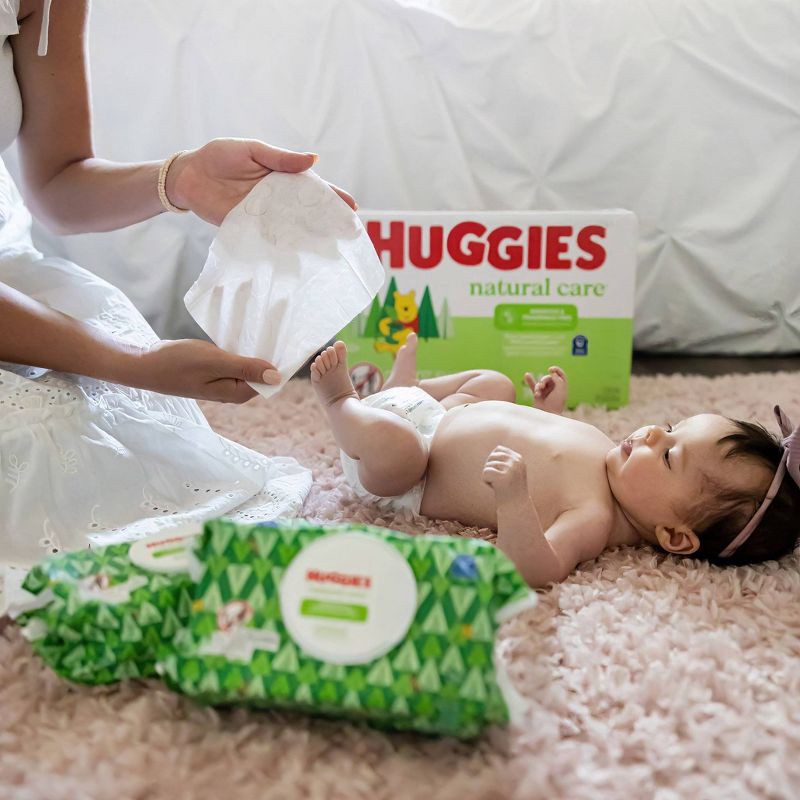 slide 11 of 14, Huggies Natural Care Sensitive Unscented Baby Wipes - 168ct, 168 ct
