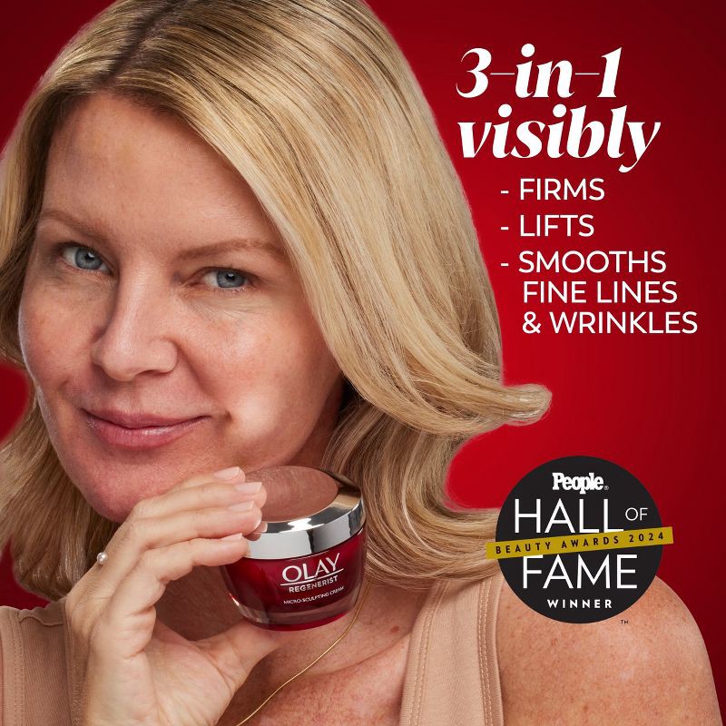 slide 3 of 14, Olay Regenerist Face Moisturizer Micro-Sculpting Cream - Fragrance Free - 1.7oz, 1.7 oz