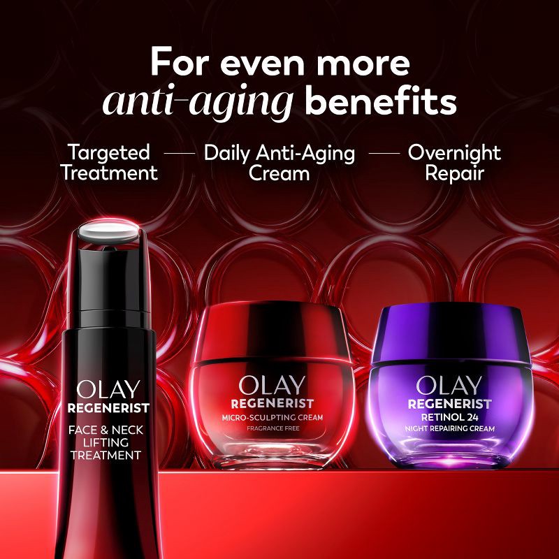 slide 4 of 15, Olay Regenerist Face Moisturizer Micro-Sculpting Cream - Fragrance Free - 1.7oz, 1.7 oz