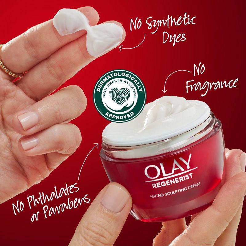 slide 9 of 14, Olay Regenerist Face Moisturizer Micro-Sculpting Cream - Fragrance Free - 1.7oz, 1.7 oz