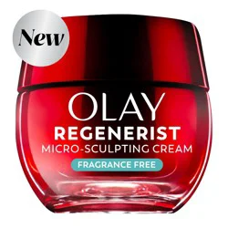 Olay Regenerist Face Moisturizer Micro-Sculpting Cream - Fragrance Free - 1.7oz: Anti-Aging, Peptide & Hyaluronic Acid Formula
