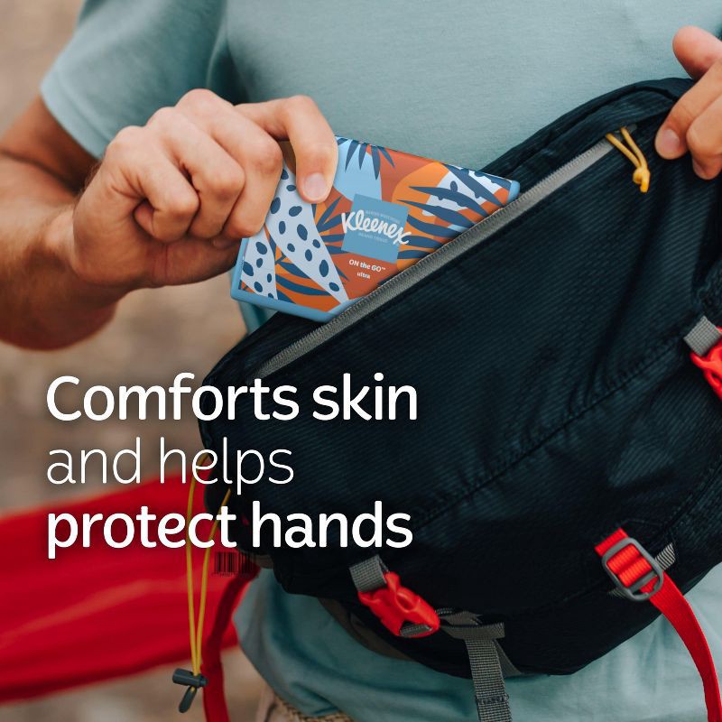 slide 4 of 4, Kleenex On-the-Go 3-Ply Facial Tissue - 3pk/10ct, 3 ct, 10 ct