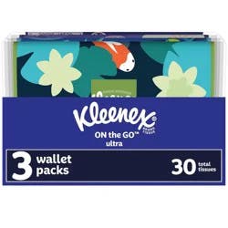 Kleenex On-the-Go 3-Ply Facial Tissue - 3pk/10ct