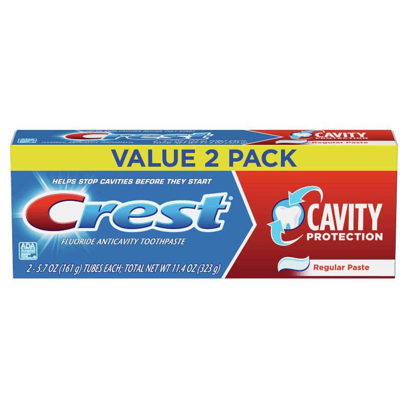 slide 1 of 1, Crest Cavity Protection Toothpaste - 5.7oz/2pk, 5.7 oz, 2 ct