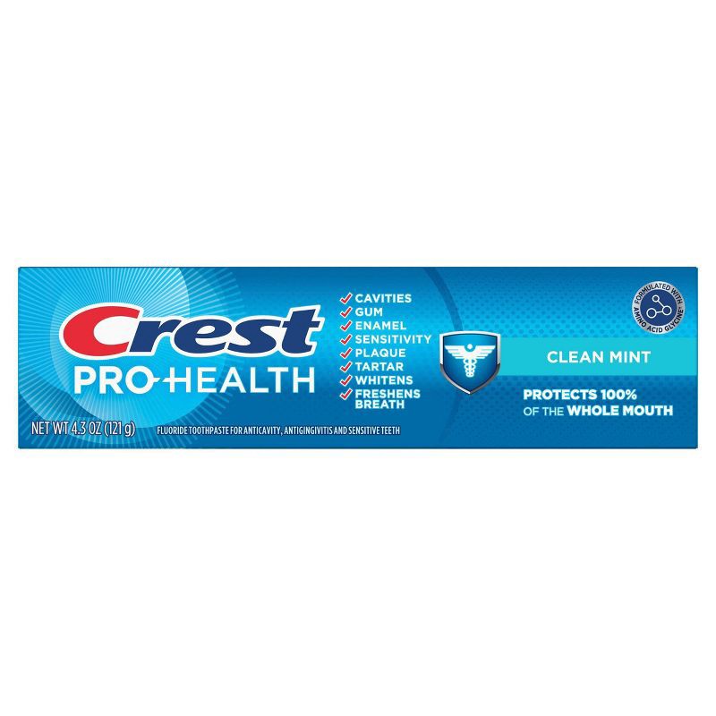 slide 1 of 10, Crest Pro-Health Clean Mint Toothpaste 4.3oz, 4.3 oz