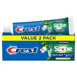 Crest + Scope Outlast Complete Whitening Toothpaste - Mint - 5.4oz