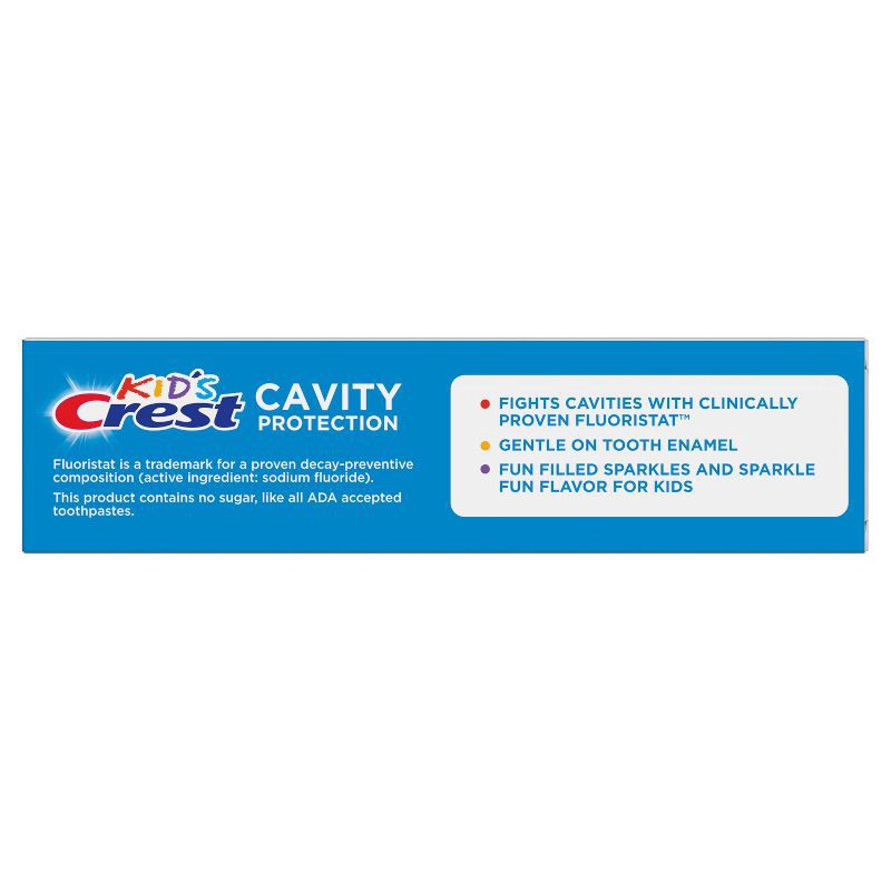slide 4 of 10, Crest Kid's Cavity Protection Toothpaste, Sparkle Fun Flavor, 4.6 oz, 4.6 oz