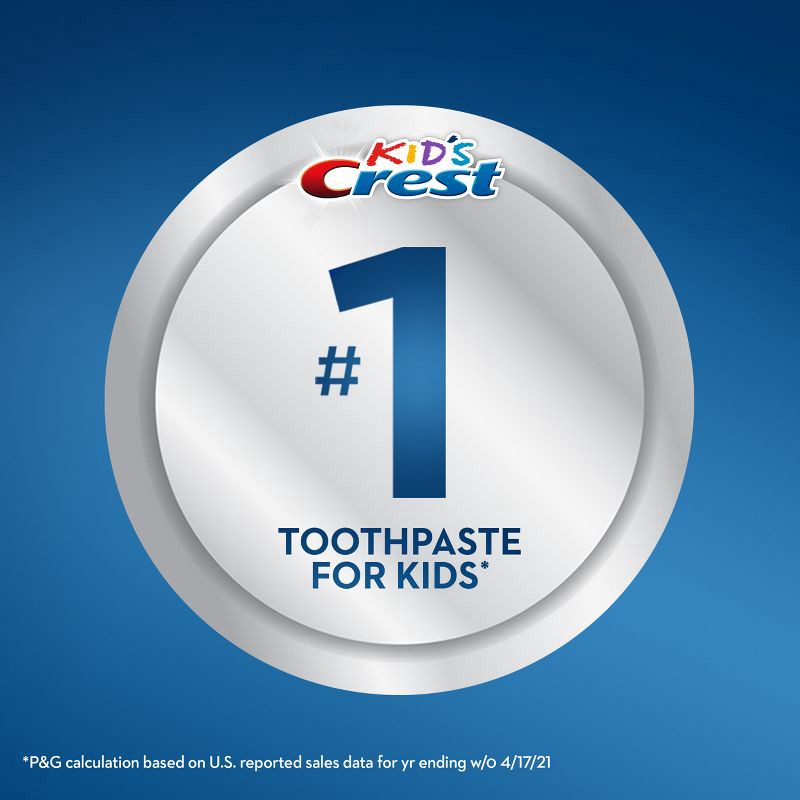slide 9 of 10, Crest Kid's Cavity Protection Toothpaste, Sparkle Fun Flavor, 4.6 oz, 4.6 oz