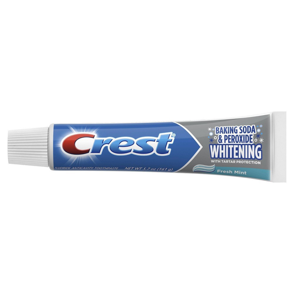 slide 3 of 4, Crest Cavity & Tartar Protection Toothpaste Whitening Baking Soda & Peroxide - Fresh Mint - 2pk/11.4oz, 11.4 oz