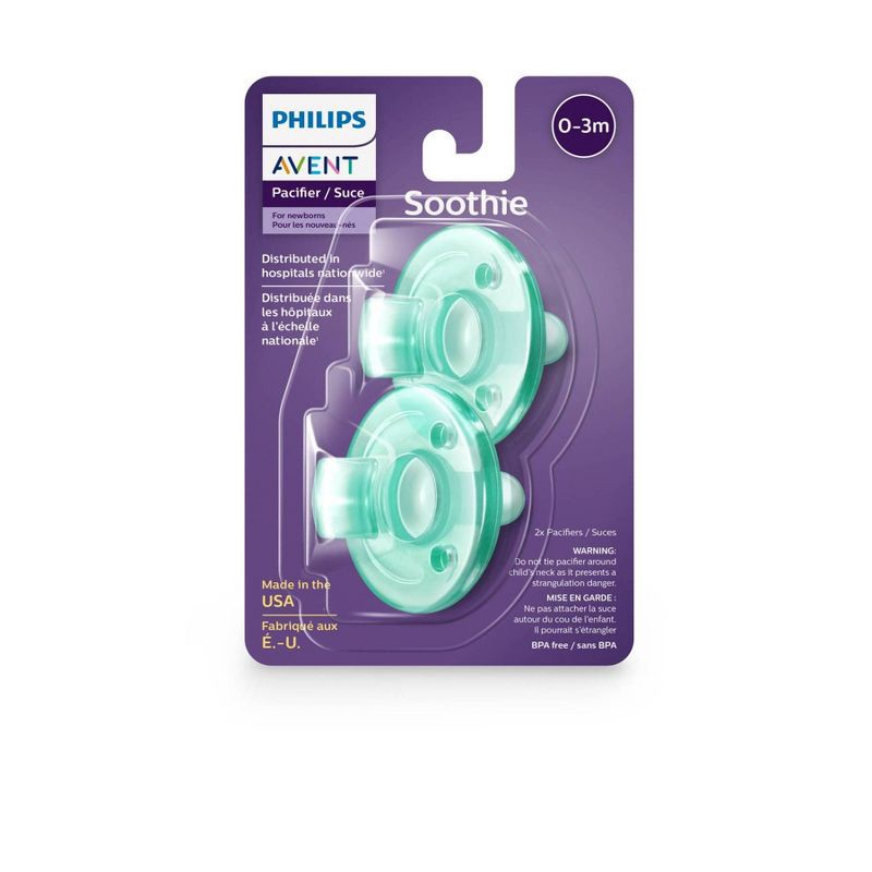 slide 7 of 7, Philips Avent Soothie - 0-3m - Green - 2pk, 2 ct