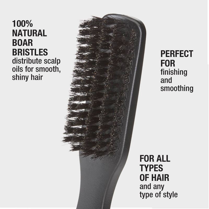 slide 3 of 5, Conair Boar Bristle Grooming Hair Brush - Black, 1 ct