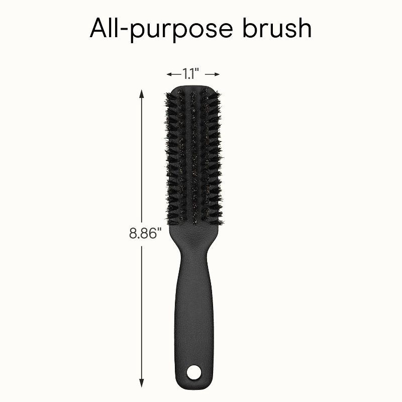 slide 7 of 7, Conair Boar Bristle Grooming Hair Brush - Black - All Hair, 1 ct