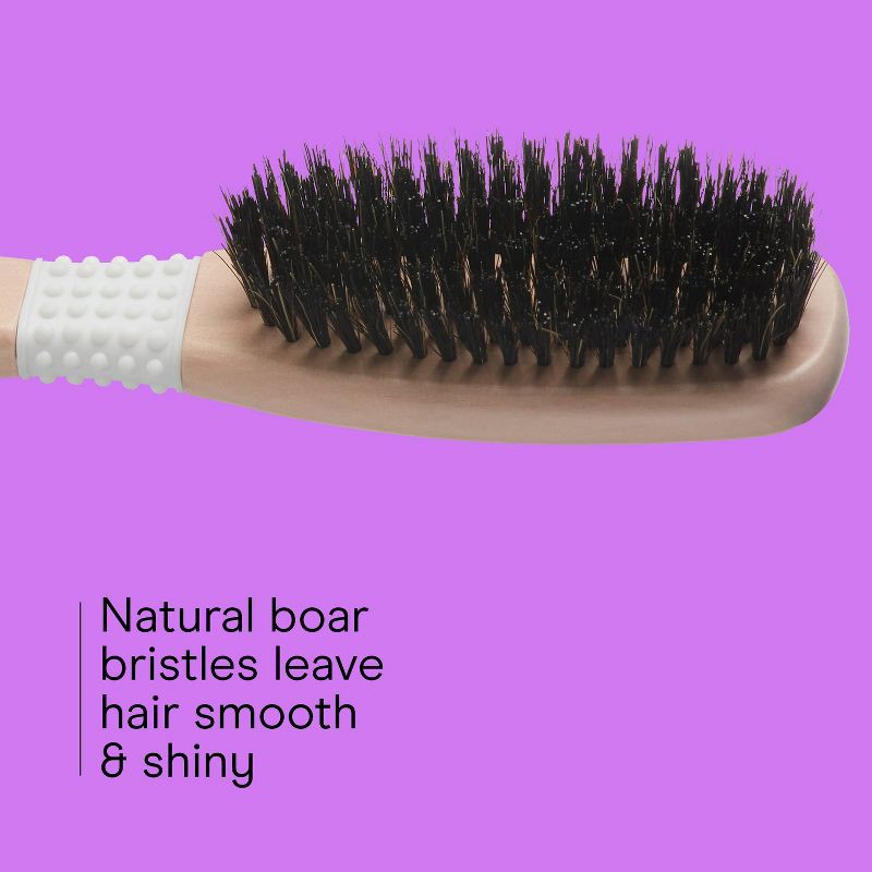slide 3 of 8, Conair Ceramic Wood Boar Bristle All-Purpose Hair Brush - All Hair, 1 ct