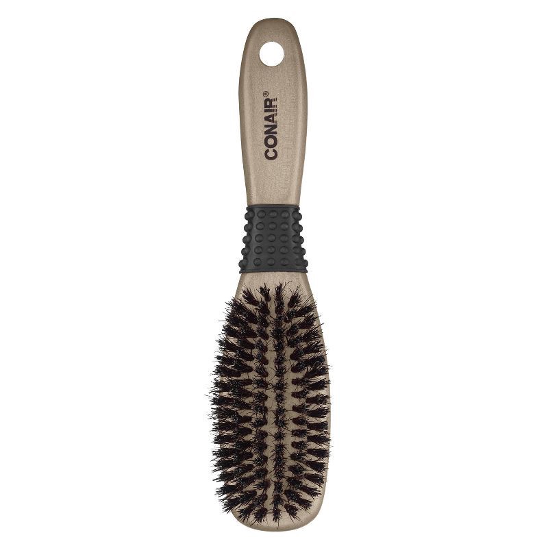 slide 3 of 4, Conair Ceramic Wood Boar Bristle All-Purpose Hair Brush - All Hair, 1 ct