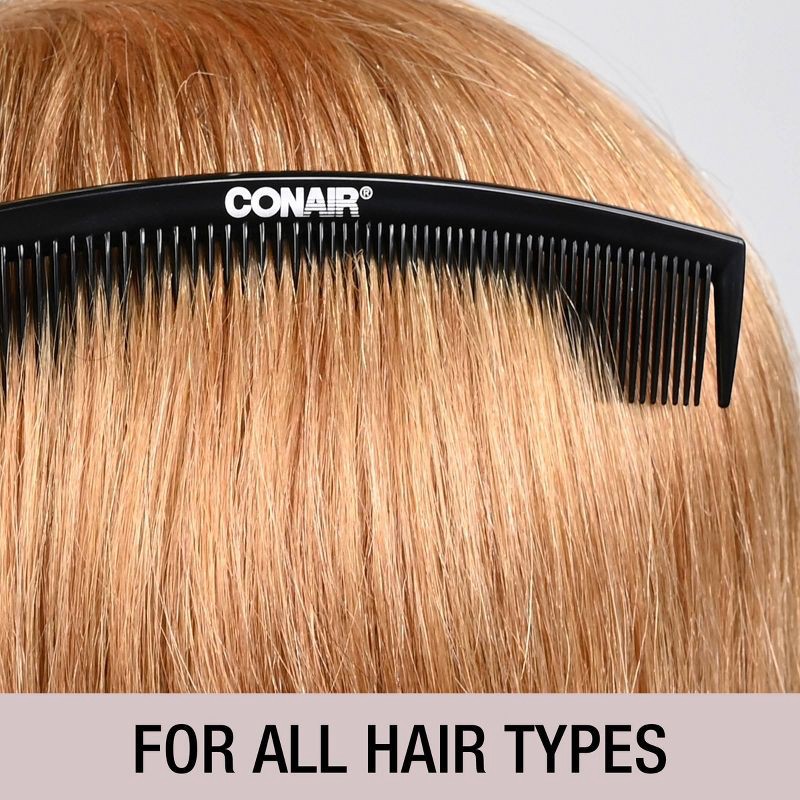 slide 5 of 5, Conair Travel Sized Pocket Comb - Black, 1 ct