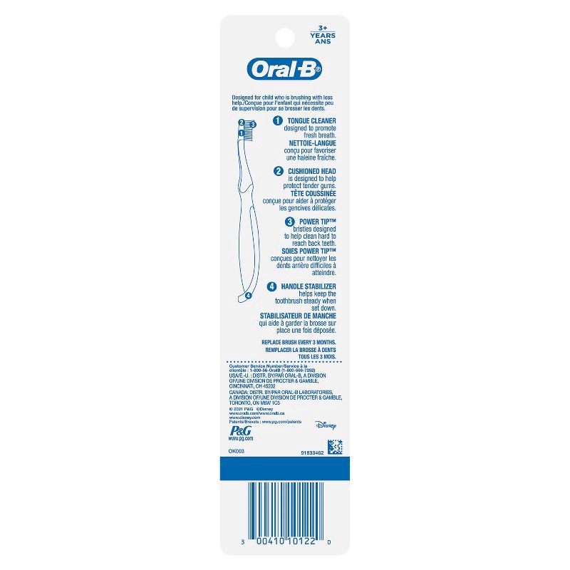 slide 9 of 11, Oral-B Kid's Toothbrush featuring Disney's Frozen II, Soft Bristles, for Children and Toddlers 3+ - 2 ct, 2 ct