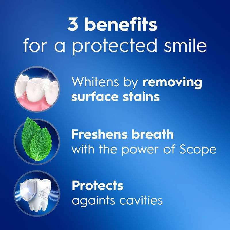 slide 2 of 8, Crest Complete Plus Scope 3-In-1 Whitening Liquid Gel Toothpaste 4.6 oz, 4.6 oz
