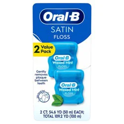 Oral-B Complete Satin Floss Dental Floss - Mint - 2pk