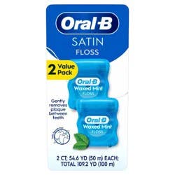 Oral-B Complete Satin Floss Dental Floss - Mint - 2pk
