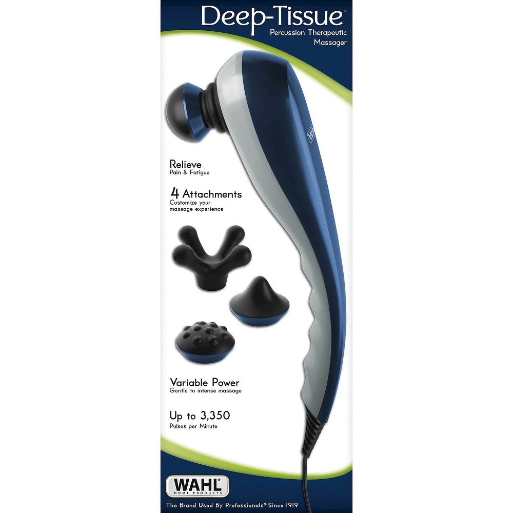 slide 2 of 6, Wahl Deep Tissue Therapeutic Massager - Blue, 1 ct