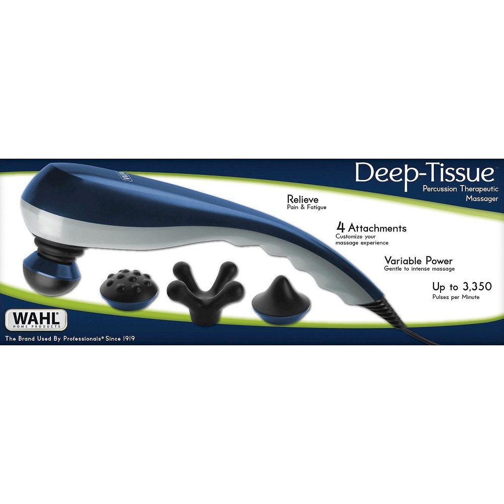 slide 3 of 6, Wahl Deep Tissue Therapeutic Massager - Blue, 1 ct