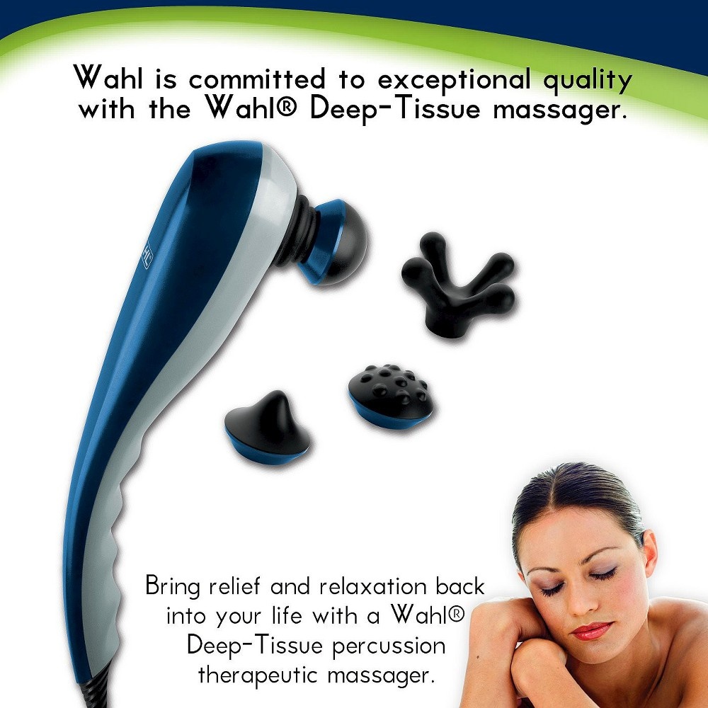 slide 5 of 6, Wahl Deep Tissue Therapeutic Massager - Blue, 1 ct