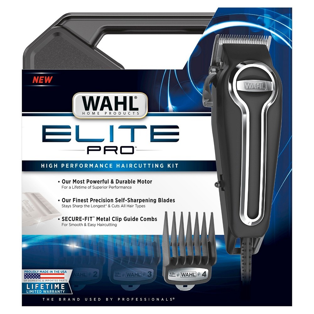 slide 3 of 3, Wahl Elite Pro Complete High Performance Men's Haircut Kit with Stainless Steel Attachment Guards - 79602, 1 ct