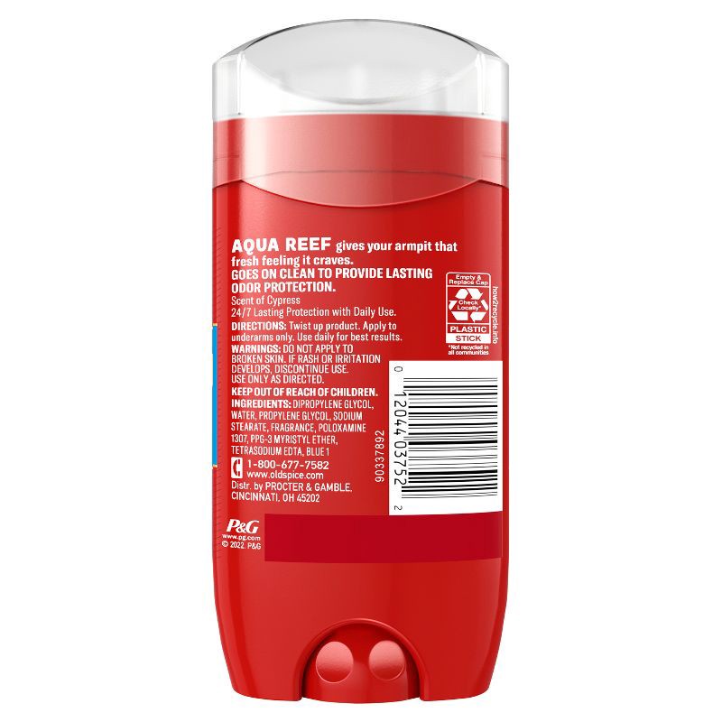 slide 9 of 9, Old Spice Red Zone Aqua Reef Deodorant - 3oz, 3 oz