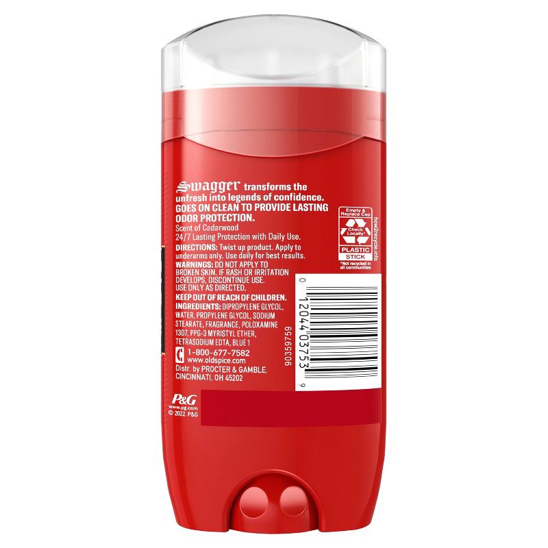 slide 9 of 9, Old Spice Red Collection Swagger Scent Men's Deodorant - 3oz, 3 oz