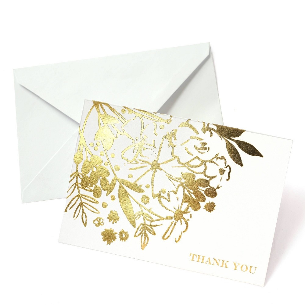 slide 2 of 3, Mara-Mi Mari-Mi Floral Thank You Cards, 50 ct