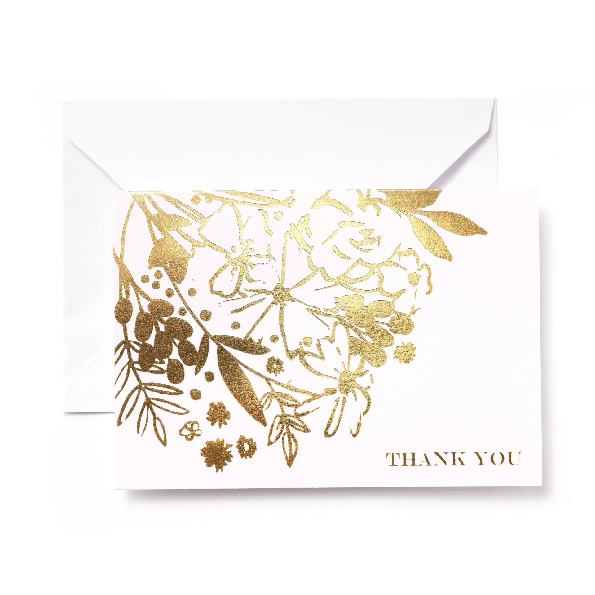 slide 1 of 3, Mara-Mi Mari-Mi Floral Thank You Cards, 50 ct