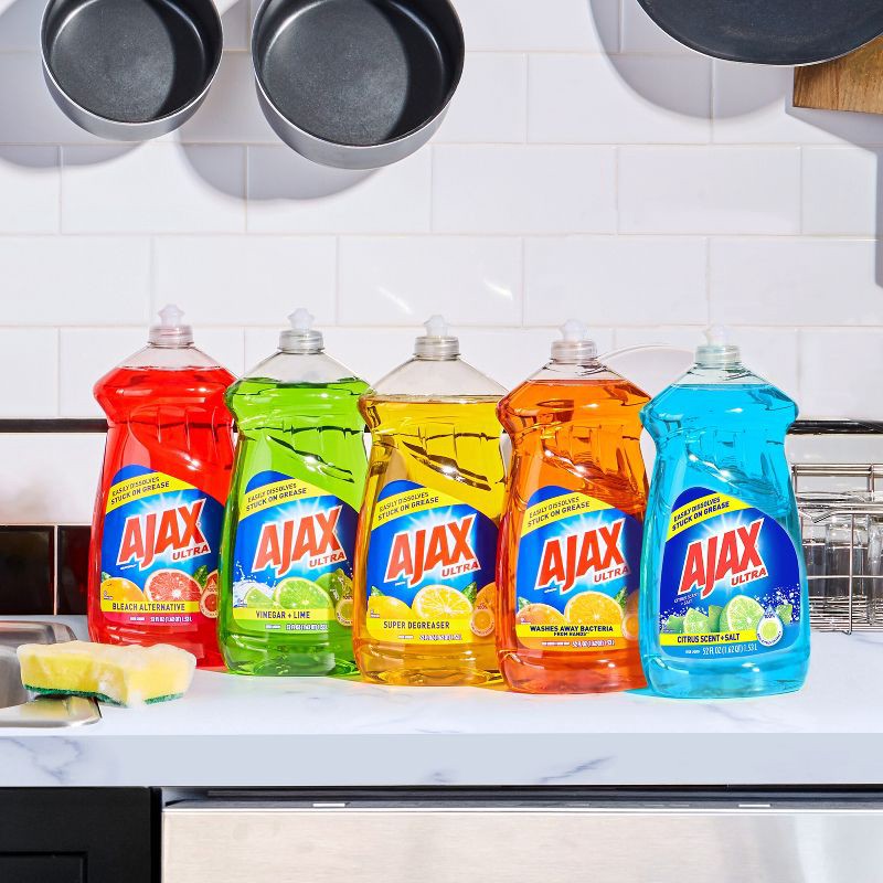 slide 9 of 15, Ajax Ultra Triple Action Liquid Dish Soap - Orange Scent - 90 fl oz, 90 fl oz