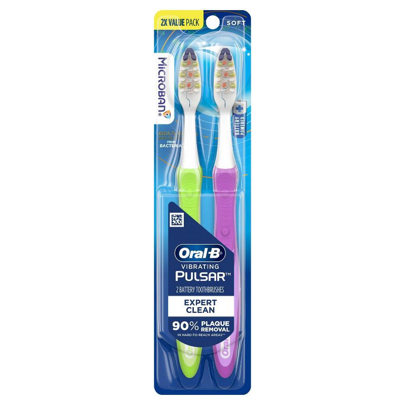 slide 1 of 11, Oral-B Pro-Health Pulsar Battery Powered Soft Bristles Toothbrush - 2ct, 2 ct