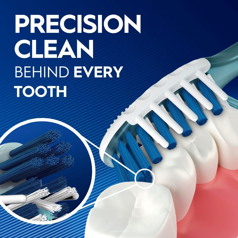 slide 4 of 8, Oral-B CrossAction All In One Toothbrushes, Deep Plaque Removal, Medium - 2ct, 2 ct