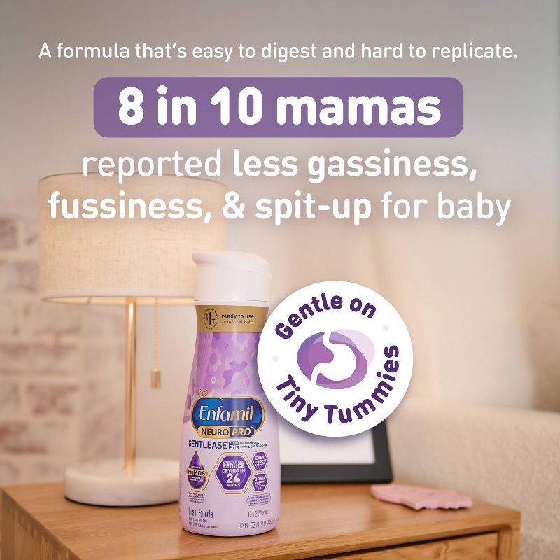 slide 2 of 14, Enfamil Gentlease Ready To Feed Infant Formula Bottle - 32 fl oz, 32 fl oz