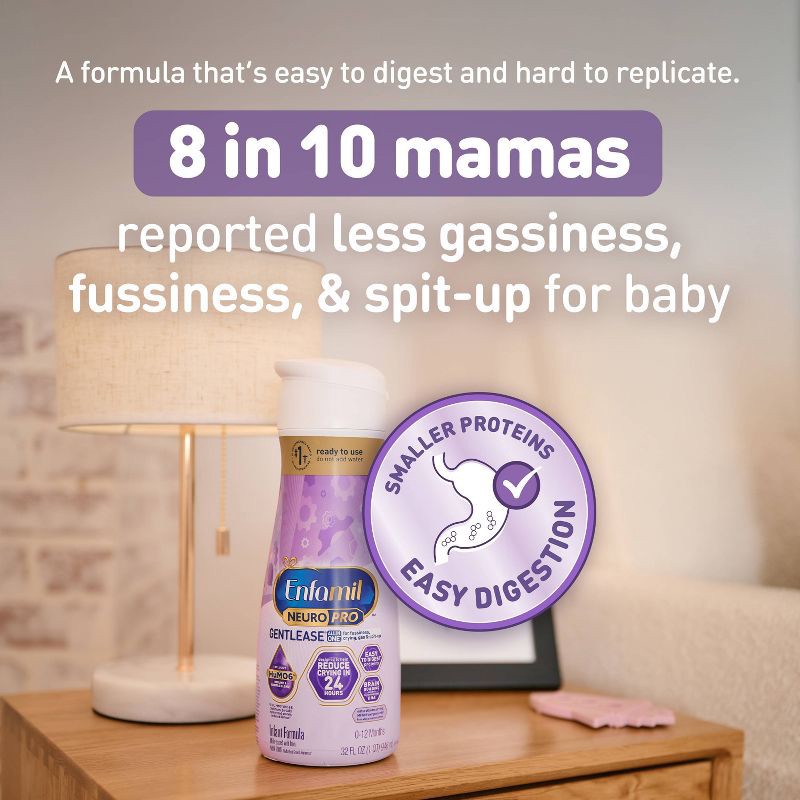 slide 2 of 13, Enfamil Gentlease Ready To Feed Infant Formula Bottle - 32 fl oz, 32 fl oz
