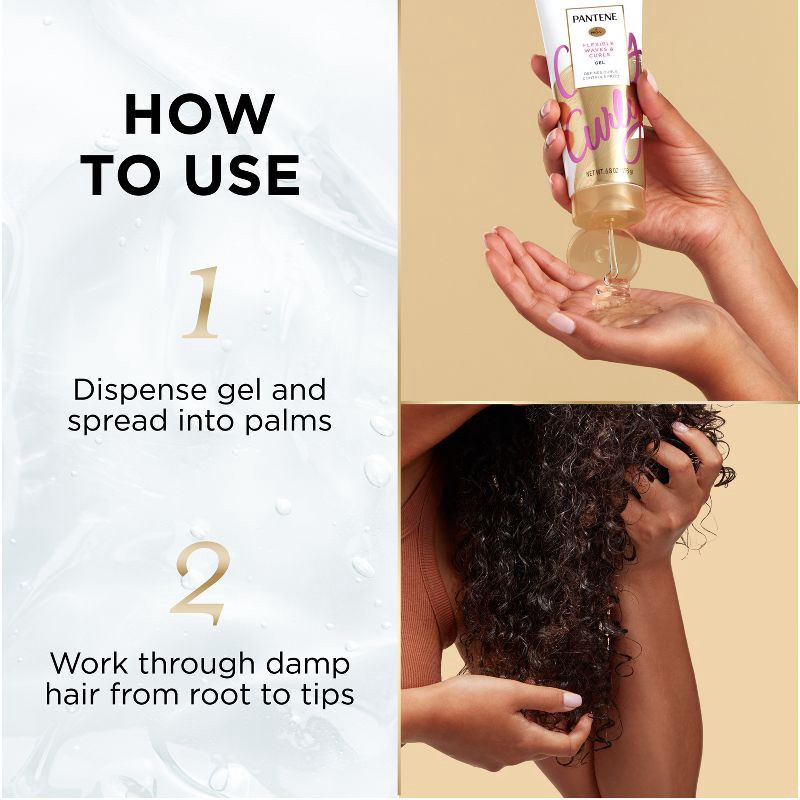 slide 5 of 10, Pantene Pro-V Curl Sculpting Hair Gel for Flexible Waves and Curly Hair - 6.8 fl oz, 6.8 fl oz